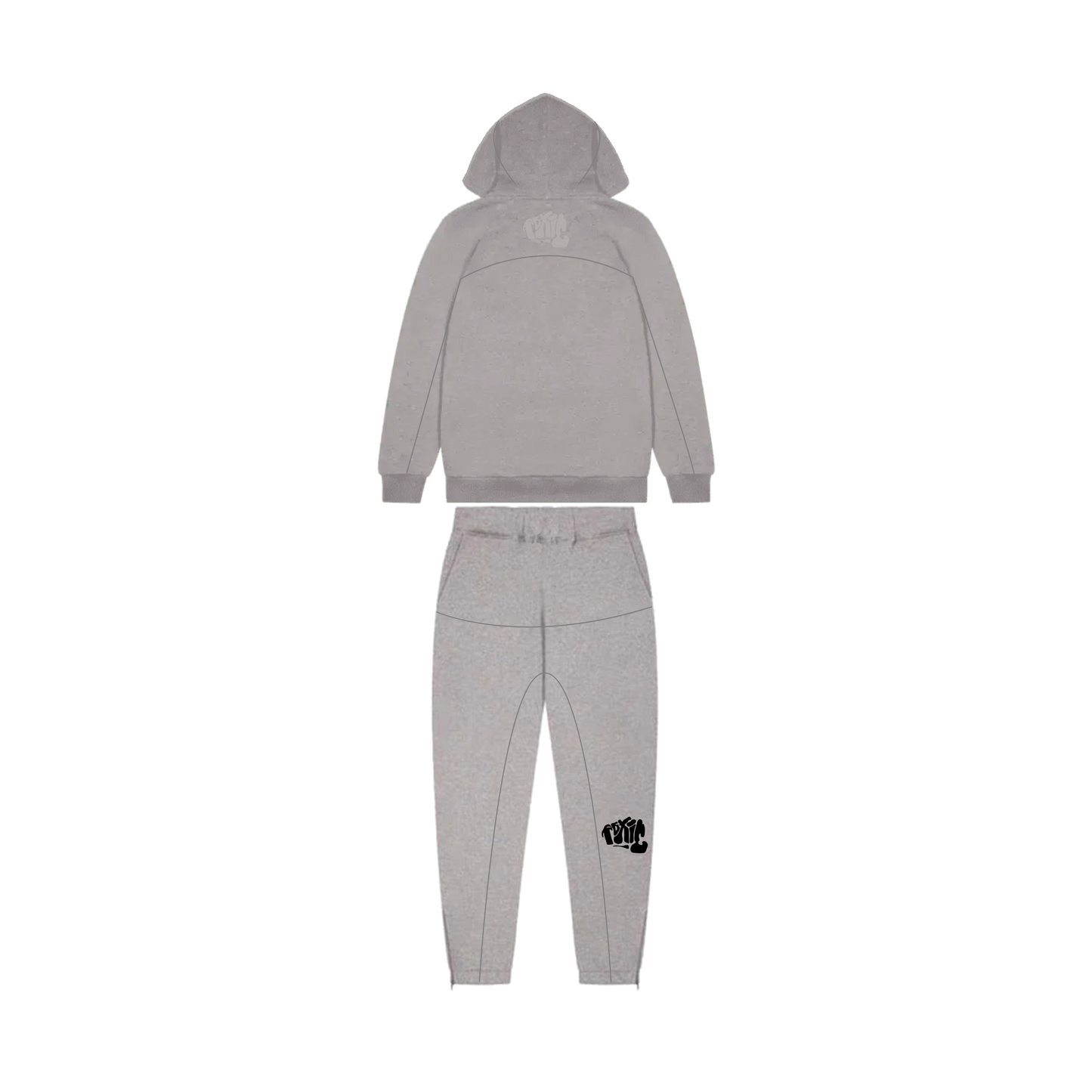 GREY TOXIC TRACKSUIT - BLACK