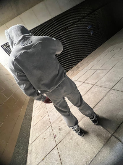 GREY TOXIC TRACKSUIT - WHITE